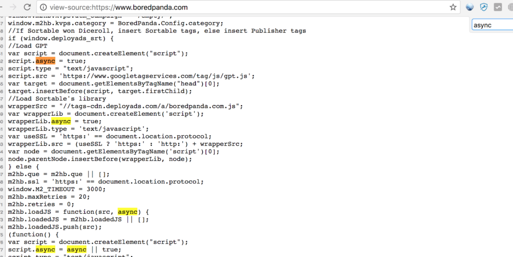 Your Header Bidding script (M2HB) is not loading asynchronously. MonitizeMore