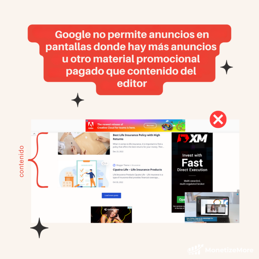 ¿Qué hacer si tu solicitud de AdSense es rechazada?- Guía paso a paso MonitizeMore