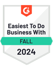 G2 award Easiest to do business with